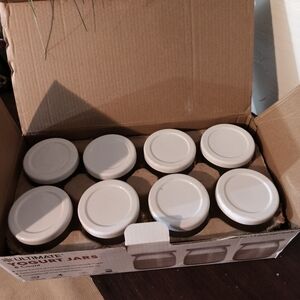 Ultimate Probiotic Yogurt Jars. 8 Count 6oz Glas Jars. 1.5 Qt Total Capacity